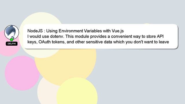 NodeJS : Using Environment Variables with Vue.js смотреть онлайн