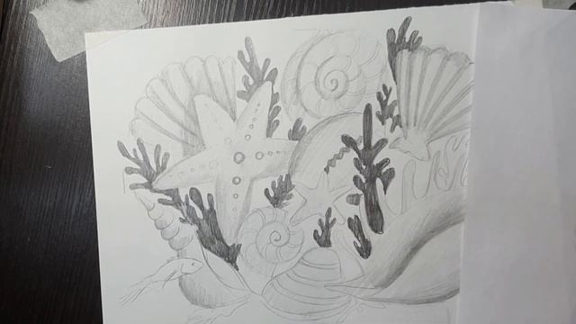 Рисуем ракушки карандашами. НХШ. Часть 2 смотреть онлайн