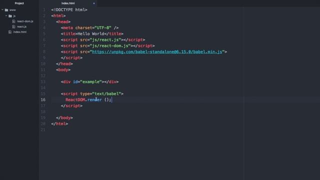 Курс по React JS / Урок #2 - Первая программа смотреть онлайн