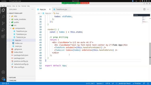 37. React Todo App example, Render Props and Hooks смотреть онлайн