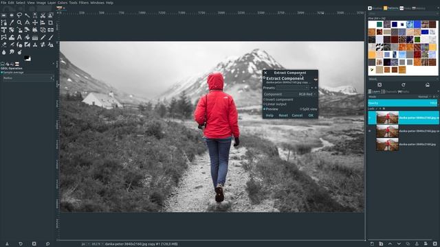 GIMP 2.10.8 – Selective Colorization смотреть онлайн
