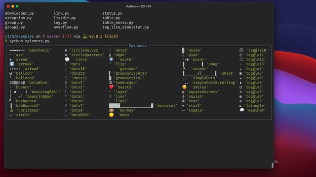 Demo of Rich "spinner" animations смотреть онлайн