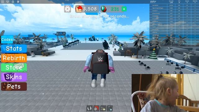 Симулятор КАЧКА 3 в Роблокс Человек ГОРА с 70000 силы ROBLOX Weight Lifting Simulator 3 смотреть онлайн