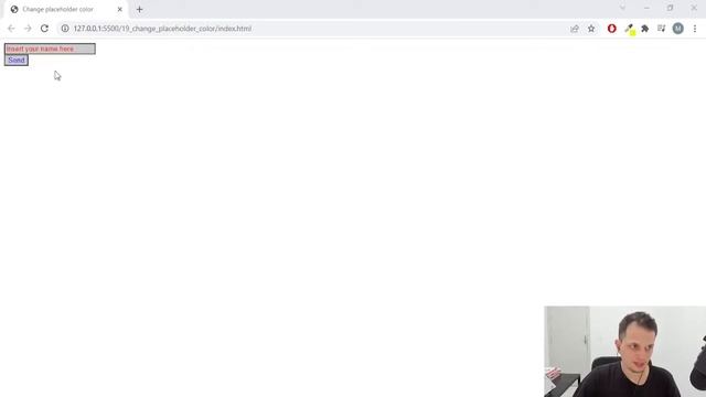 How to change input placeholder color with CSS смотреть онлайн