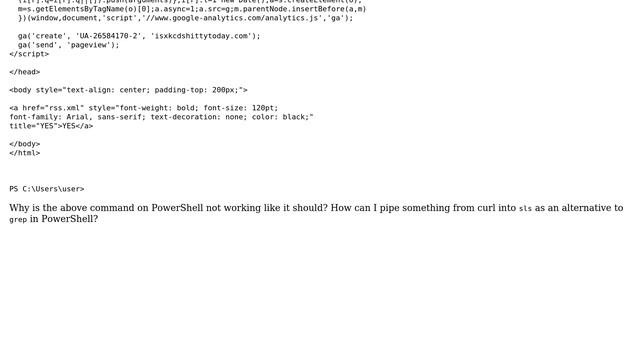 How to grep (Select-String) the output of curl (Invoke-WebRequest) in PowerShell? смотреть онлайн