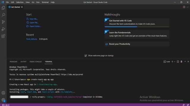 Create React Application in Visual Studio Code смотреть онлайн