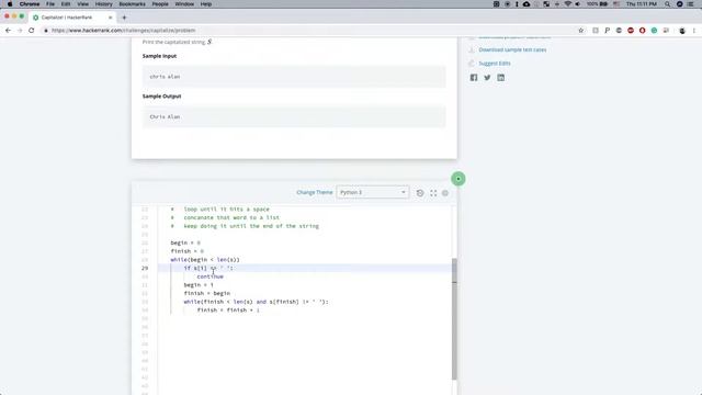 Capitalize! - HackerRank смотреть онлайн