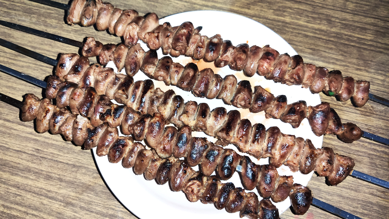 Куриные сердечки ? в медово-горчичном ? маринаде на мангале смотреть онлайн