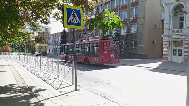 Троллейбус 1295 Саратов, маршрут 2, Тролза-5265.00 "Мегаполис" смотреть онлайн