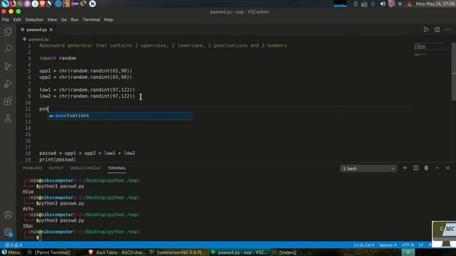Python project- Random password generator with python. смотреть онлайн
