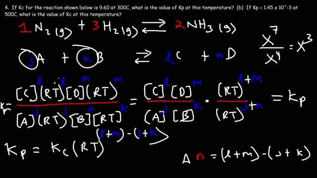 Chemical Equilibrium Constant K - Ice Tables - Kp and Kc смотреть онлайн