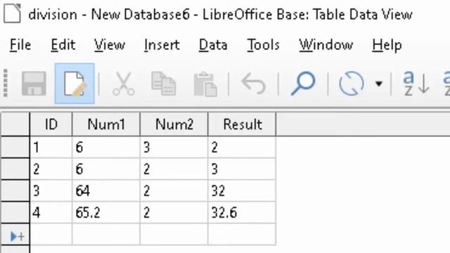 How to divide two numbers in libre office base database in hindi and english смотреть онлайн