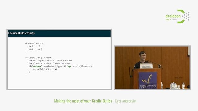 Droidcon Italy 2017 // Making the most of your Gradle Builds - Egor Andreevici смотреть онлайн