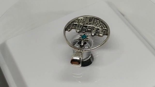 Серебряный кулон с натуральной тибетской бирюзой 3.0 мм, LED освещение смотреть онлайн