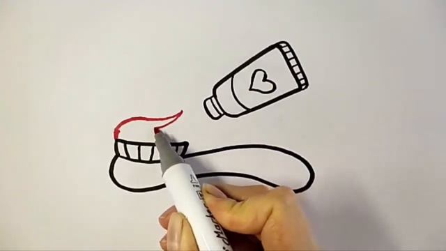 How to Draw A dental kit EASY AND SIMPLE For Kids?Как нарисовать зубную пасту для детей.#???????? смотреть онлайн