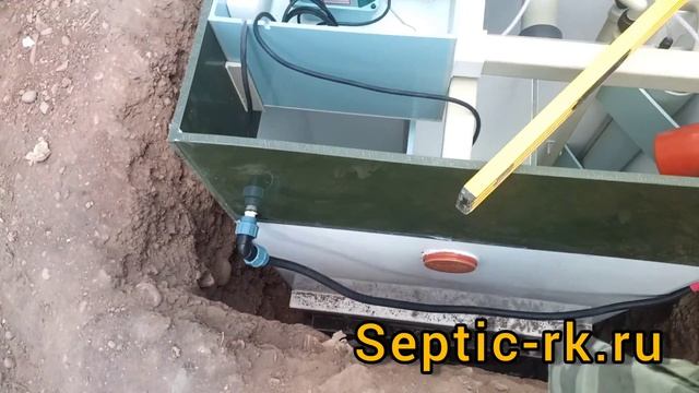 Монтаж септика для дома ЭкоГранд 5 в Лучистом,установка компрессора для септика hiblow duo 60. смотреть онлайн