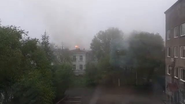 МУЗ "Городская больница №1" ПГО пожар 25.05.2020 смотреть онлайн