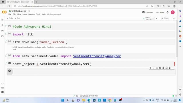 sentiment analysis using NLTK | Python | Hindi смотреть онлайн