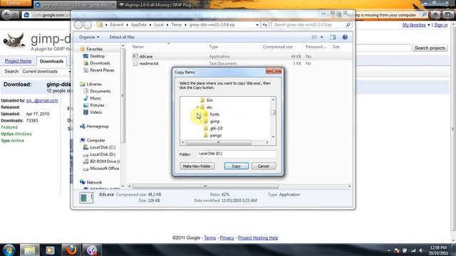Install .dds directdraw plugin for GIMP смотреть онлайн