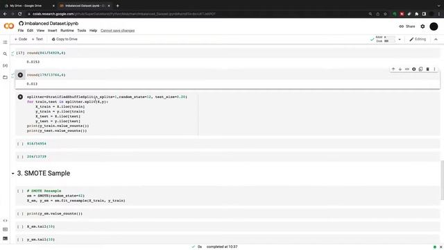 Handling Imbalanced Datasets in Python with Stratified Split, SMOTE and Random Oversampling смотреть онлайн