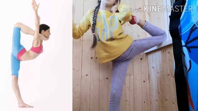 Повторяю гимнастические позы часть 2? смотреть онлайн