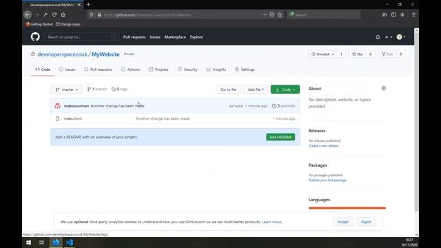 Basics of Git (Version Control) with VSCode смотреть онлайн