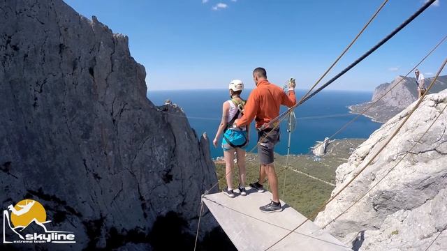 Ирина Ilias-kay Rope jumping with Skyline x-team in Crimea смотреть онлайн