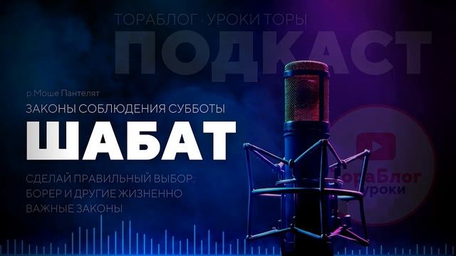 Шабат: Законы соблюдения Субботы · Правильный выбор: борер и другие важные законы · р.Моше Пантелят смотреть онлайн
