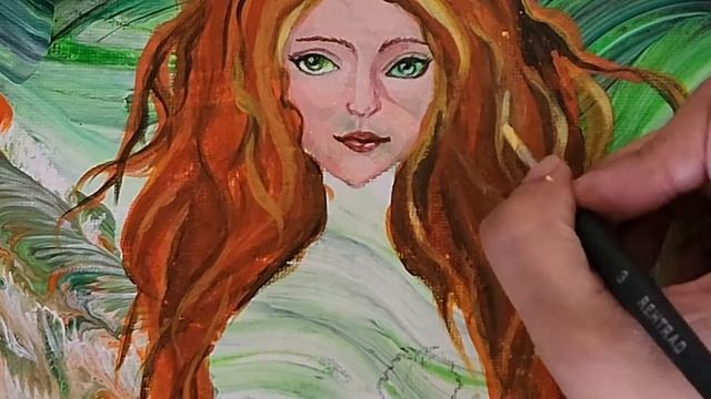 Easy 20min. Abstract art | Mother nature Acrylic art | Abstract chain pull смотреть онлайн