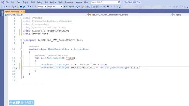 Using WebClient in ASP.Net Core смотреть онлайн