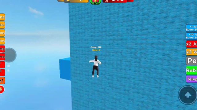 Roblox но каждую секунду мы получаем плюс один прыжок 😉 смотреть онлайн
