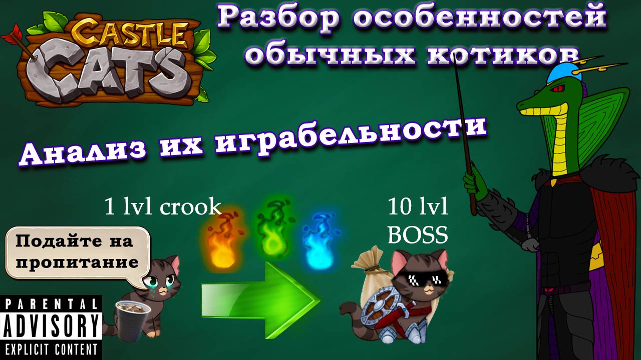 Гайд-аналитика по всем обычным героям в Castle Cats смотреть онлайн