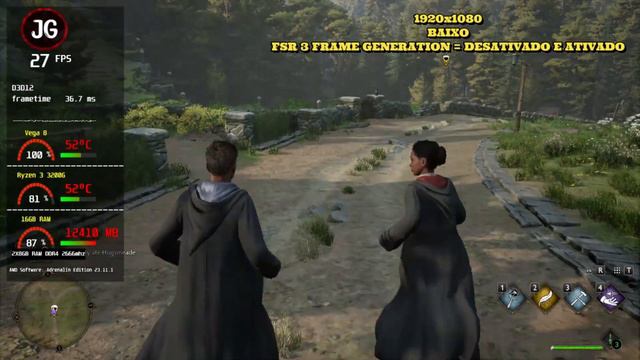 Hogwarts Legacy - FSR 3 Frame Generation Mod - RYZEN 3 3200G / VEGA 8 / 16GB RAM DDR4 смотреть онлайн