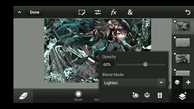 Speed Art || Gfx Anime Edit || Photoshop Touch Android смотреть онлайн