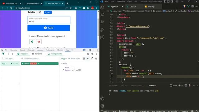 (4/8) Membuat Fungsi Menambah List - Todo VueJS смотреть онлайн