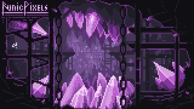 Hollow Knight Pixel Art Animation: The Crystal Peaks (Wallpaper Included) смотреть онлайн