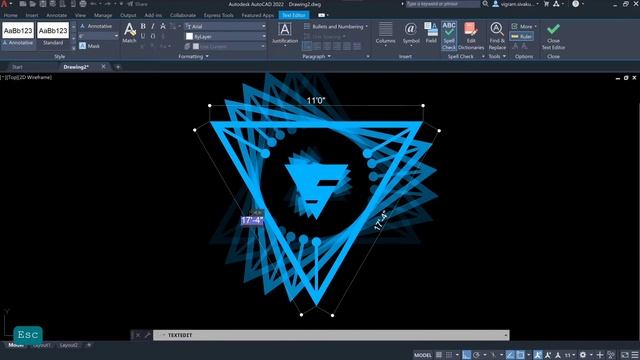 How to Design a Logo in AutoCAD From Start to Finish| Create Logo in AutoCAD | Vigram Vasi смотреть онлайн
