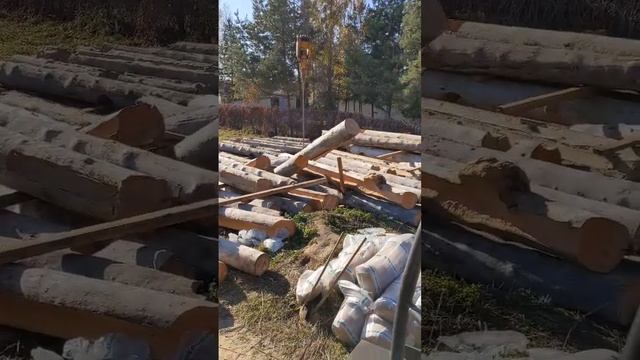 Побывал сегодня на стройке дома из сруба Карельской сосны смотреть онлайн