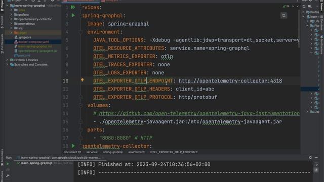 OpenTelemetry Collector Example - Java Agent with Spring Boot Docker смотреть онлайн