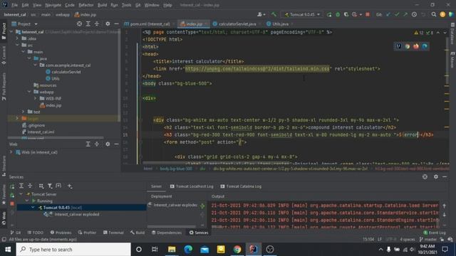 Compound Interest Calculator | Java Servlet Project | java Web Application. смотреть онлайн