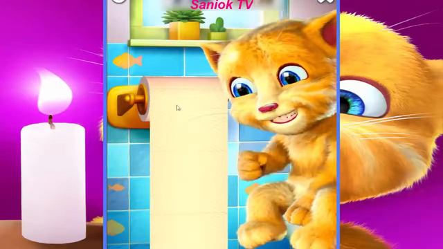 Мультик   игра Tolking Ginger  Смешной кот Рыжик  Android