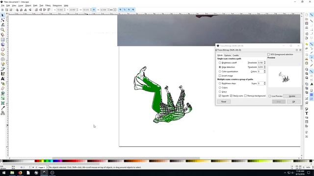 Inkscape Lesson 11 - Trace Bitmap Tool (Convert Raster to SVG) смотреть онлайн