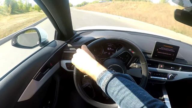 2019 AUDI A4 2.0TDI Quattro - POV Test Drive, Acceleration 0-100km/h