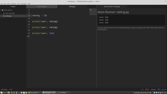 Основы Python #4: переменные смотреть онлайн