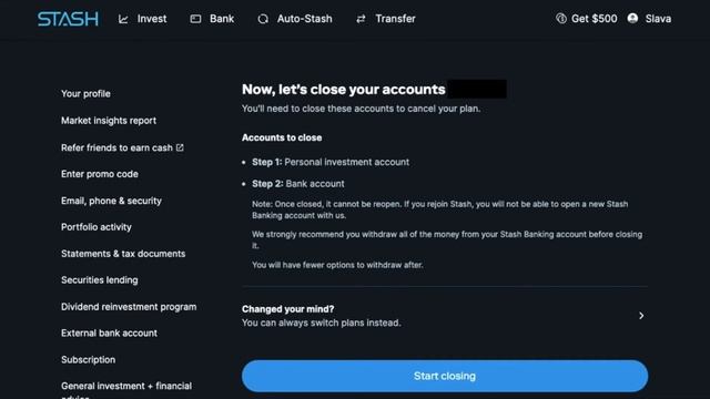 How to close Stash Account? смотреть онлайн