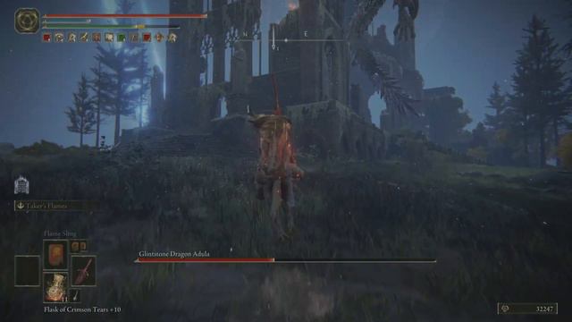 Glintstone Dragon Adula ELDEN RING Boss Battle STONED смотреть онлайн
