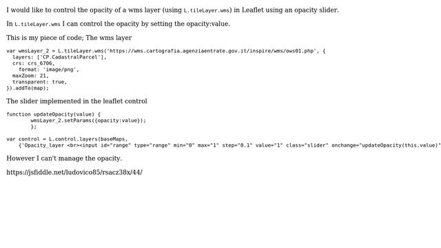 GIS: Leaflet opacity slider with L.tileLayer.wms (2 Solutions!!) смотреть онлайн