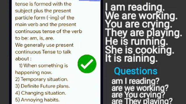 a) PRESENT CONTINUOUS TENSE/PRESENT PROGRESSIVE TENSE. #subscribe #like #share #comment. смотреть онлайн