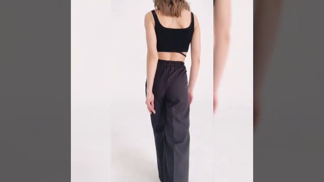 Katty Po / Брюки женские широкие палаццо классические для офиса штаны клеш летние с высокой посадко смотреть онлайн
