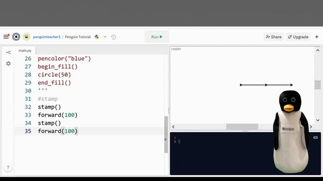 How to Use Python Turtle in Repl.it | Penguin Coding School Tutorial смотреть онлайн